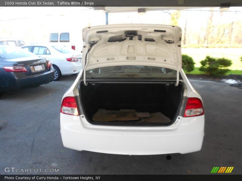Taffeta White / Beige 2009 Honda Civic EX Sedan