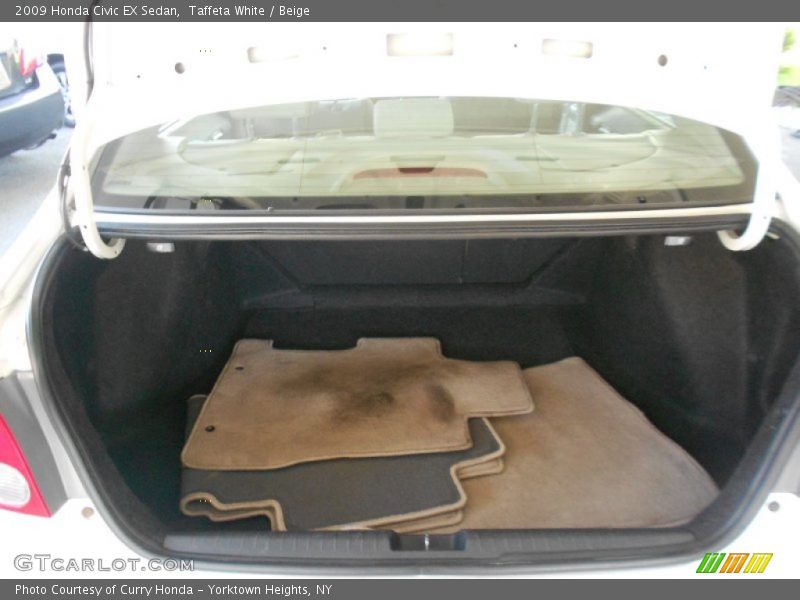 Taffeta White / Beige 2009 Honda Civic EX Sedan