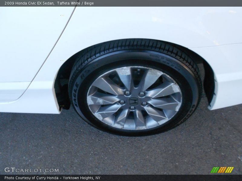 Taffeta White / Beige 2009 Honda Civic EX Sedan