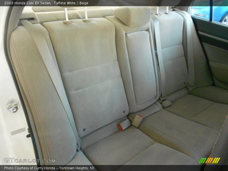 Taffeta White / Beige 2009 Honda Civic EX Sedan
