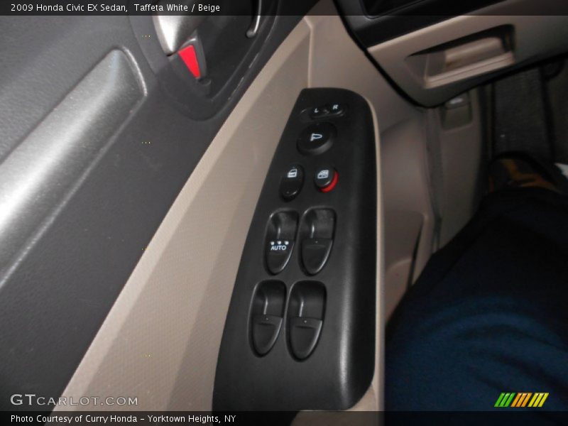 Taffeta White / Beige 2009 Honda Civic EX Sedan