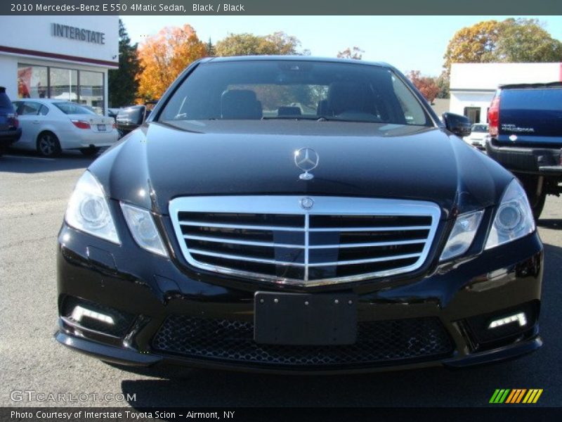 Black / Black 2010 Mercedes-Benz E 550 4Matic Sedan