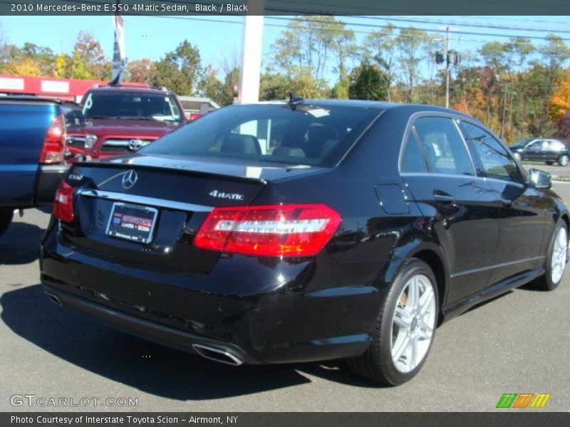 Black / Black 2010 Mercedes-Benz E 550 4Matic Sedan