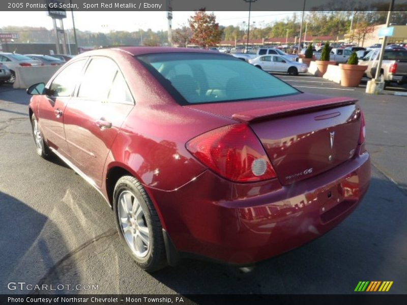 Sport Red Metallic / Ebony 2005 Pontiac G6 Sedan