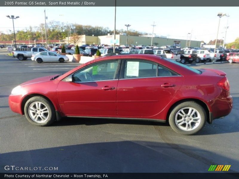 Sport Red Metallic / Ebony 2005 Pontiac G6 Sedan