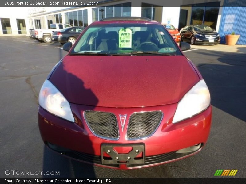 Sport Red Metallic / Ebony 2005 Pontiac G6 Sedan