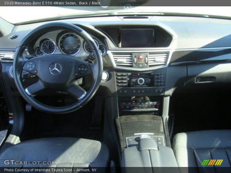 Black / Black 2010 Mercedes-Benz E 550 4Matic Sedan