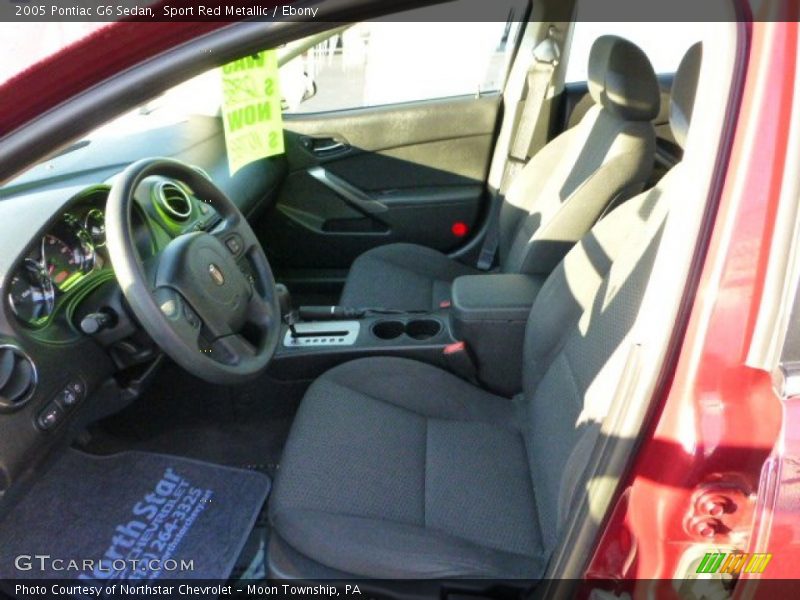 Sport Red Metallic / Ebony 2005 Pontiac G6 Sedan