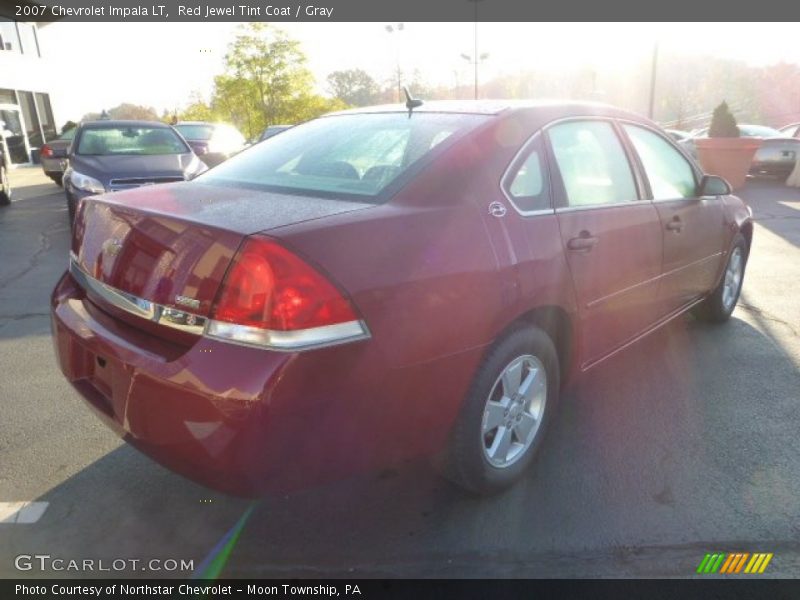 Red Jewel Tint Coat / Gray 2007 Chevrolet Impala LT