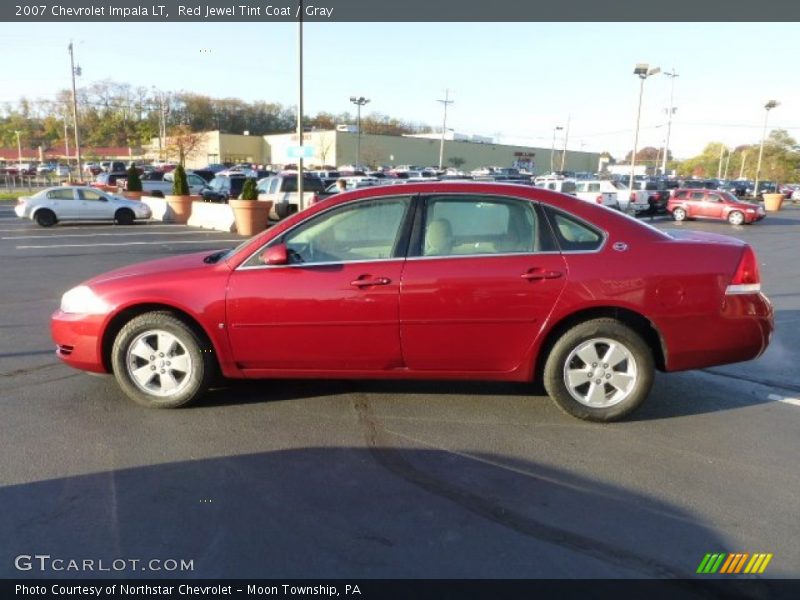 Red Jewel Tint Coat / Gray 2007 Chevrolet Impala LT