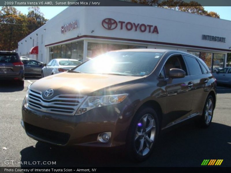 Sunset Bronze Mica / Ivory 2009 Toyota Venza V6 AWD