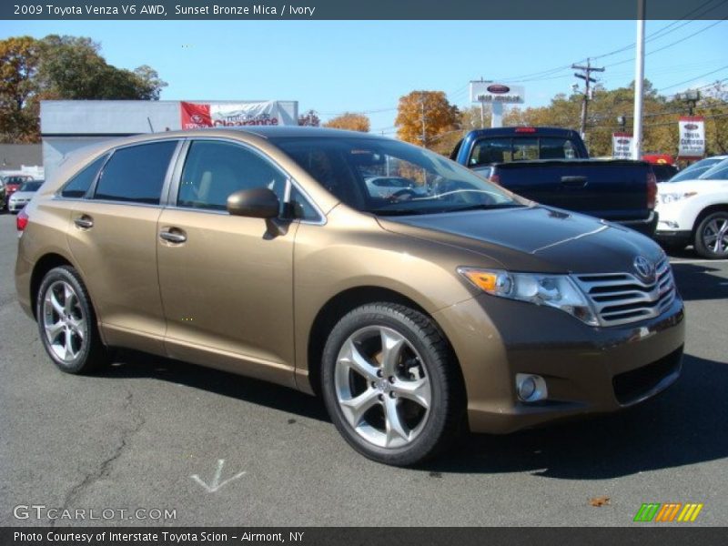Sunset Bronze Mica / Ivory 2009 Toyota Venza V6 AWD