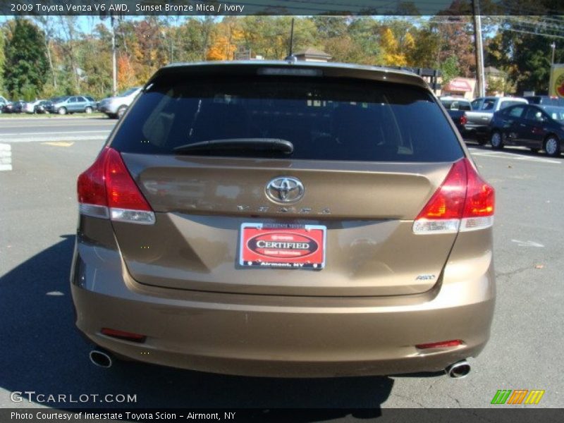 Sunset Bronze Mica / Ivory 2009 Toyota Venza V6 AWD