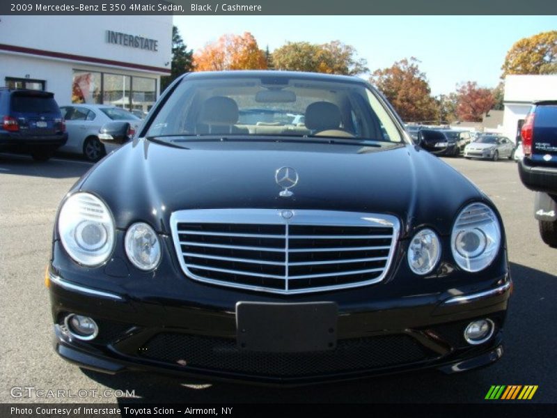 Black / Cashmere 2009 Mercedes-Benz E 350 4Matic Sedan