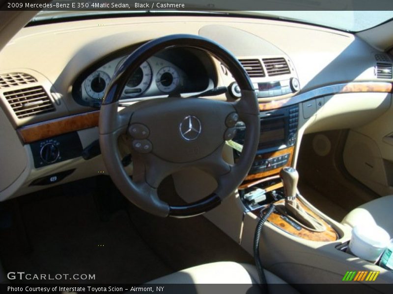Black / Cashmere 2009 Mercedes-Benz E 350 4Matic Sedan