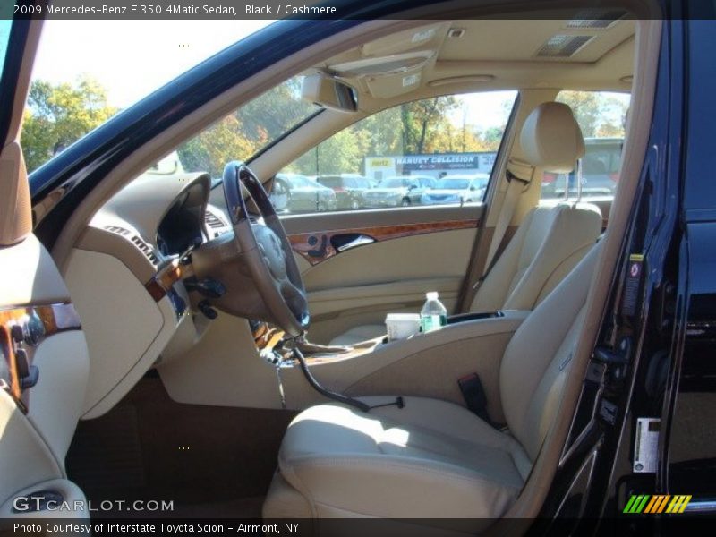 Black / Cashmere 2009 Mercedes-Benz E 350 4Matic Sedan