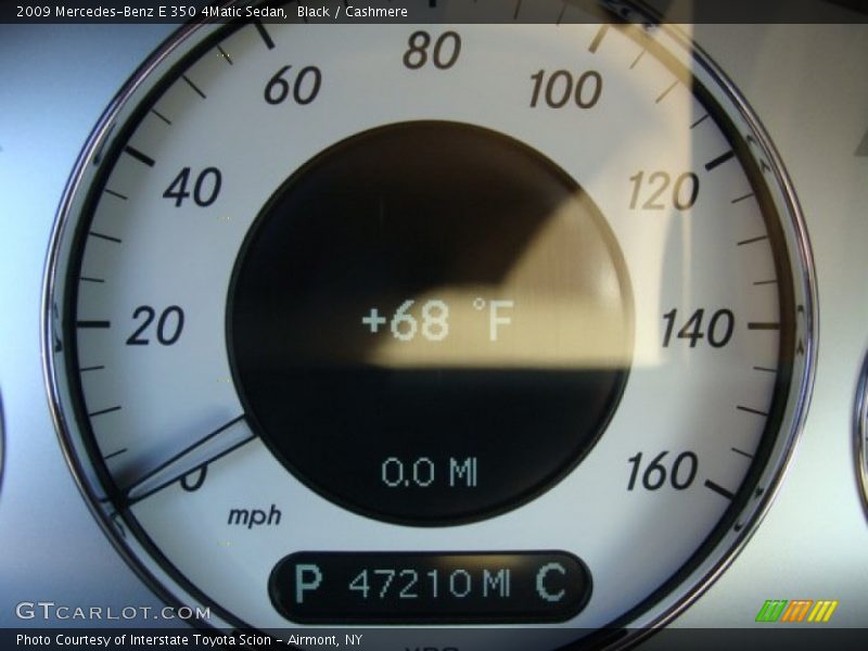 Black / Cashmere 2009 Mercedes-Benz E 350 4Matic Sedan