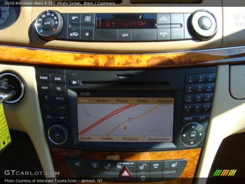Black / Cashmere 2009 Mercedes-Benz E 350 4Matic Sedan