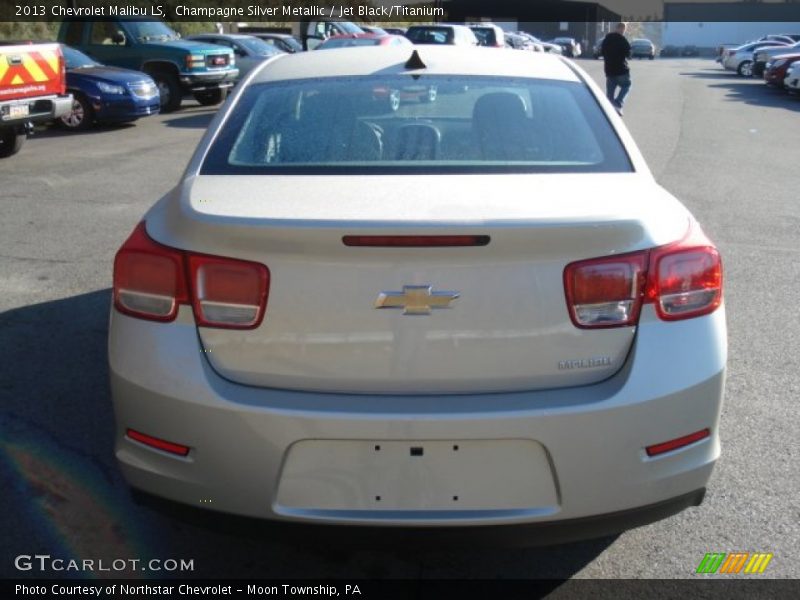 Champagne Silver Metallic / Jet Black/Titanium 2013 Chevrolet Malibu LS