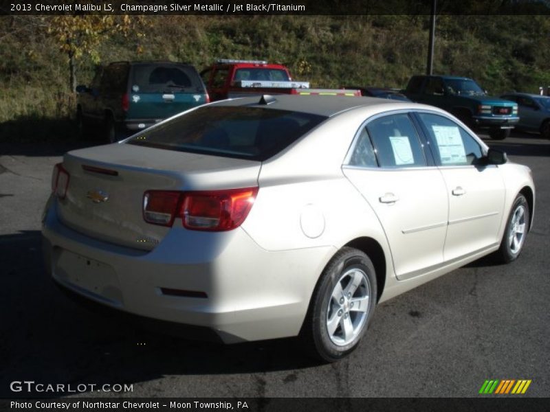 Champagne Silver Metallic / Jet Black/Titanium 2013 Chevrolet Malibu LS