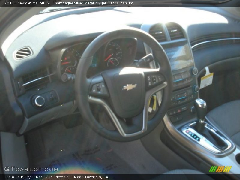 Champagne Silver Metallic / Jet Black/Titanium 2013 Chevrolet Malibu LS