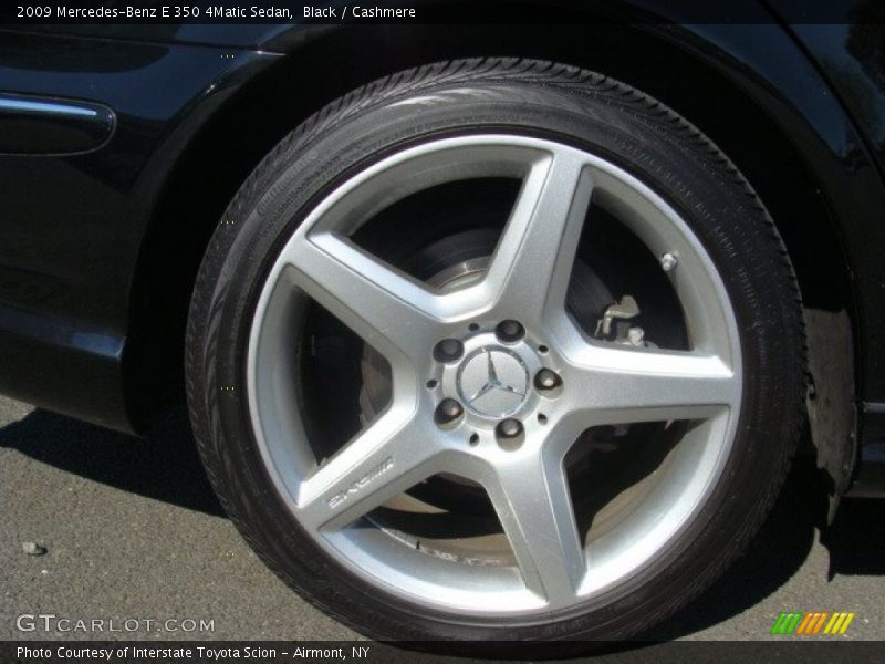 Black / Cashmere 2009 Mercedes-Benz E 350 4Matic Sedan