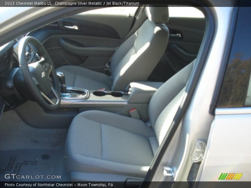 Champagne Silver Metallic / Jet Black/Titanium 2013 Chevrolet Malibu LS