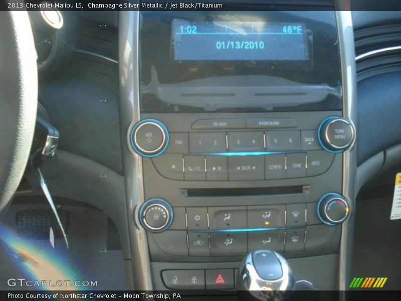 Champagne Silver Metallic / Jet Black/Titanium 2013 Chevrolet Malibu LS