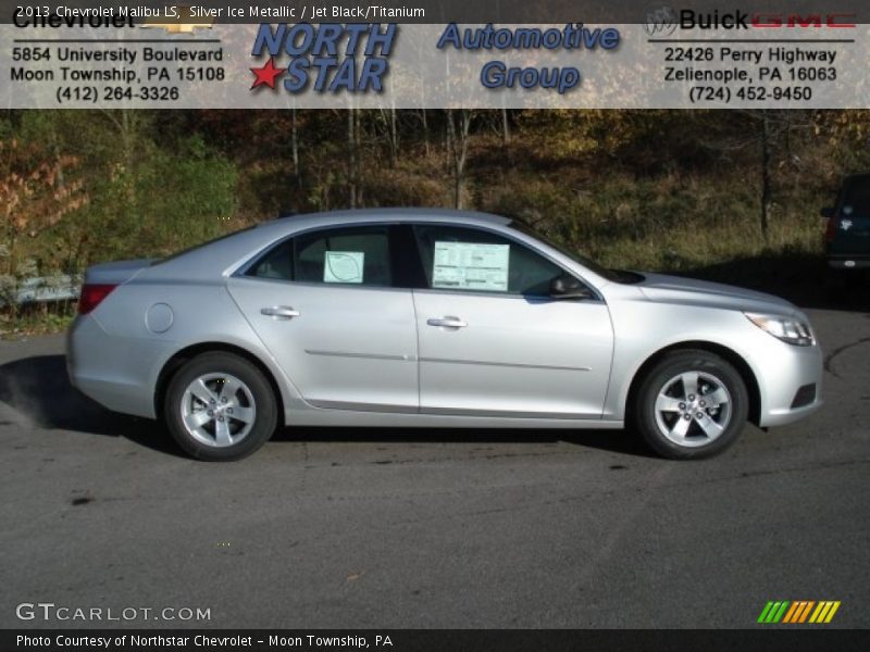 Silver Ice Metallic / Jet Black/Titanium 2013 Chevrolet Malibu LS