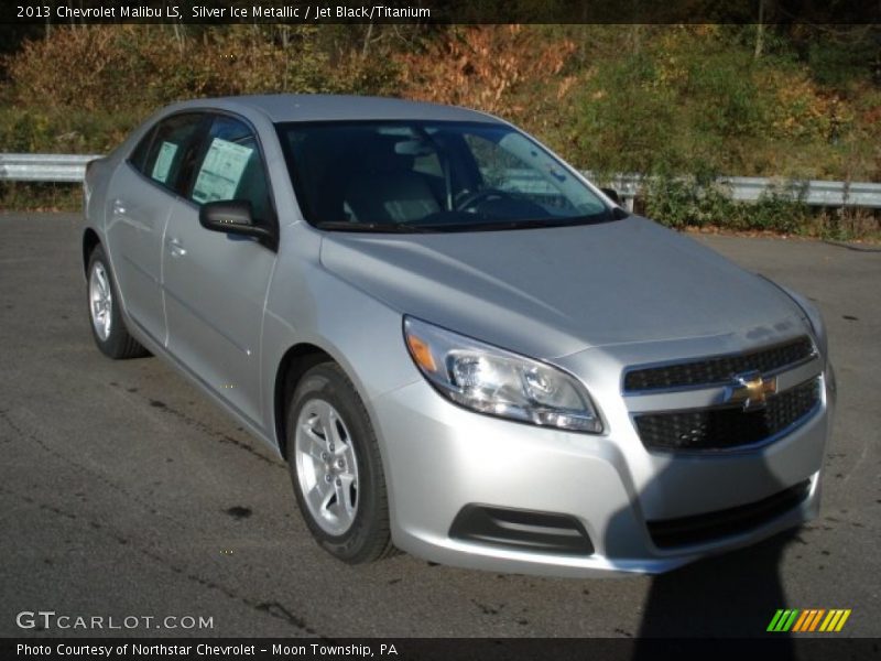 Silver Ice Metallic / Jet Black/Titanium 2013 Chevrolet Malibu LS