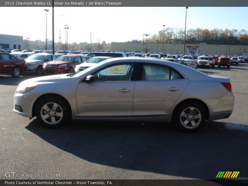 Silver Ice Metallic / Jet Black/Titanium 2013 Chevrolet Malibu LS