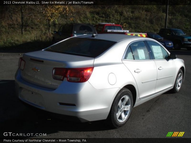 Silver Ice Metallic / Jet Black/Titanium 2013 Chevrolet Malibu LS