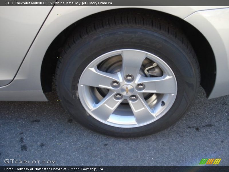 Silver Ice Metallic / Jet Black/Titanium 2013 Chevrolet Malibu LS