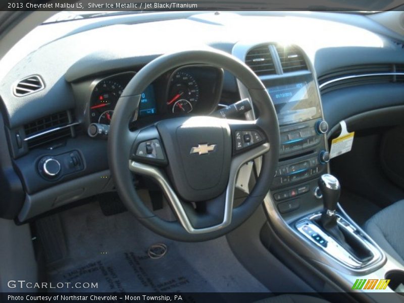 Silver Ice Metallic / Jet Black/Titanium 2013 Chevrolet Malibu LS