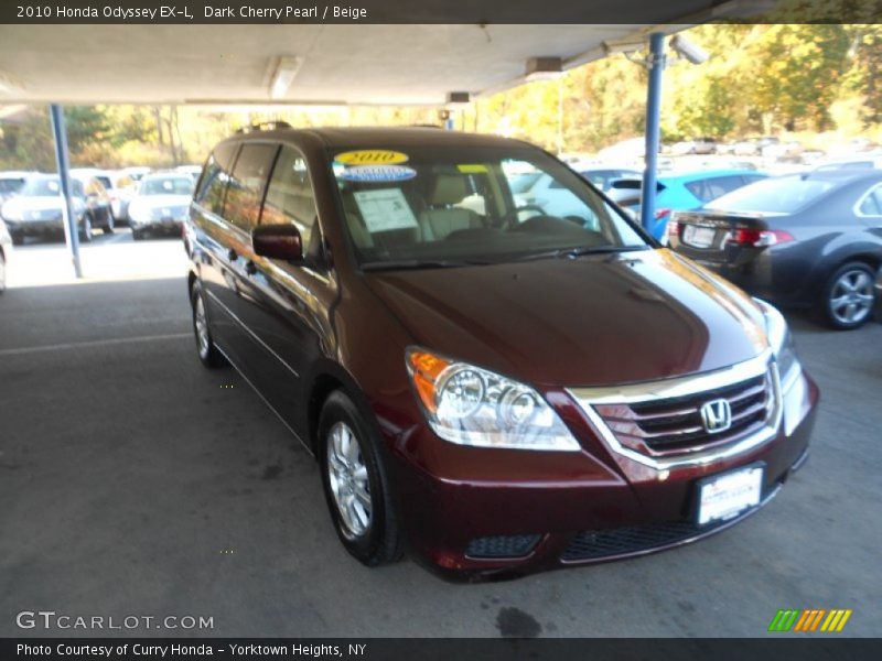 Dark Cherry Pearl / Beige 2010 Honda Odyssey EX-L