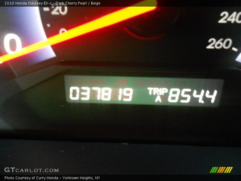 Dark Cherry Pearl / Beige 2010 Honda Odyssey EX-L