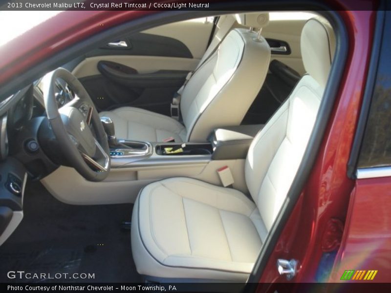 Crystal Red Tintcoat / Cocoa/Light Neutral 2013 Chevrolet Malibu LTZ