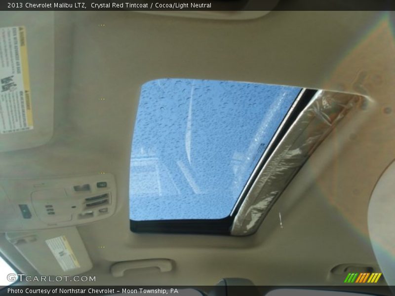 Crystal Red Tintcoat / Cocoa/Light Neutral 2013 Chevrolet Malibu LTZ