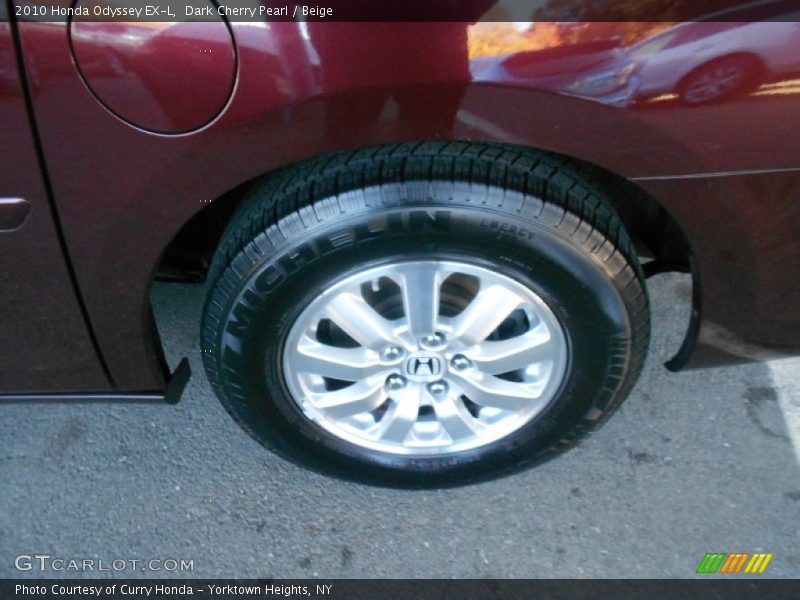 Dark Cherry Pearl / Beige 2010 Honda Odyssey EX-L