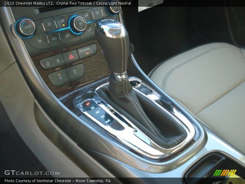 Crystal Red Tintcoat / Cocoa/Light Neutral 2013 Chevrolet Malibu LTZ