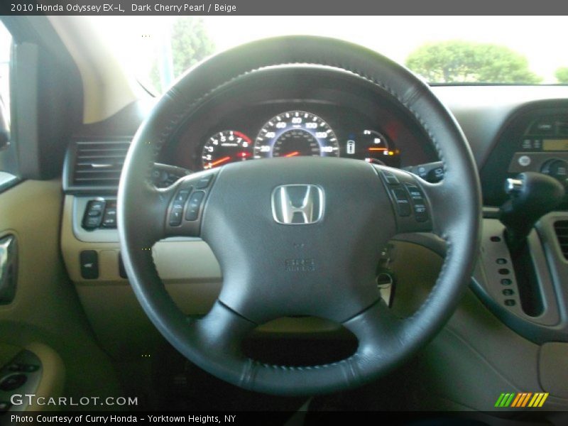 Dark Cherry Pearl / Beige 2010 Honda Odyssey EX-L