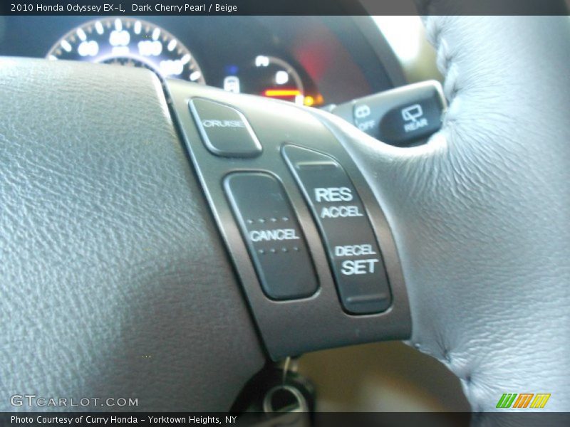 Dark Cherry Pearl / Beige 2010 Honda Odyssey EX-L