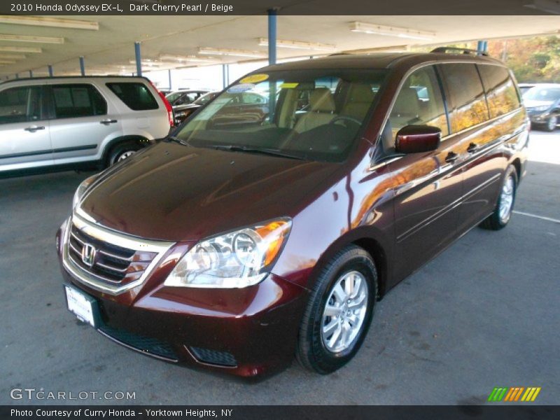 Dark Cherry Pearl / Beige 2010 Honda Odyssey EX-L