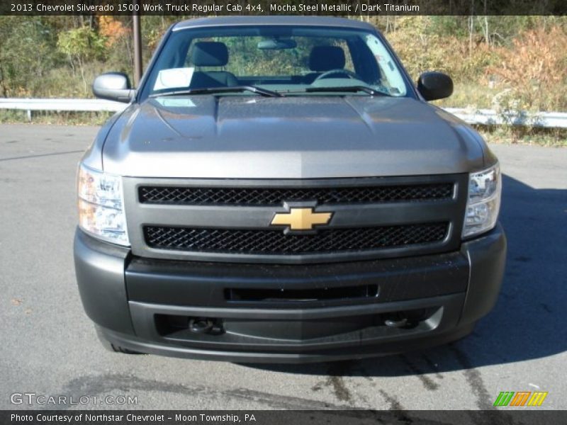 Mocha Steel Metallic / Dark Titanium 2013 Chevrolet Silverado 1500 Work Truck Regular Cab 4x4
