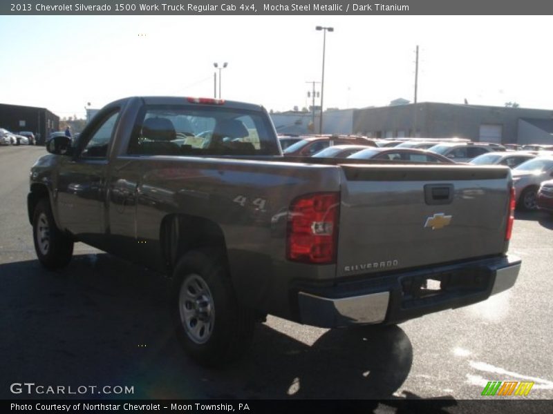 Mocha Steel Metallic / Dark Titanium 2013 Chevrolet Silverado 1500 Work Truck Regular Cab 4x4