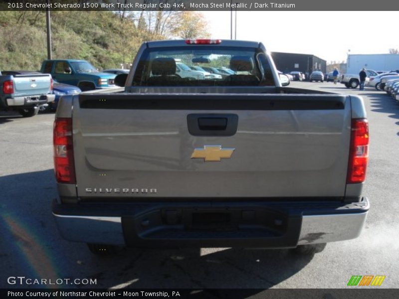 Mocha Steel Metallic / Dark Titanium 2013 Chevrolet Silverado 1500 Work Truck Regular Cab 4x4