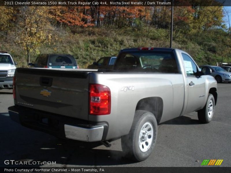 Mocha Steel Metallic / Dark Titanium 2013 Chevrolet Silverado 1500 Work Truck Regular Cab 4x4