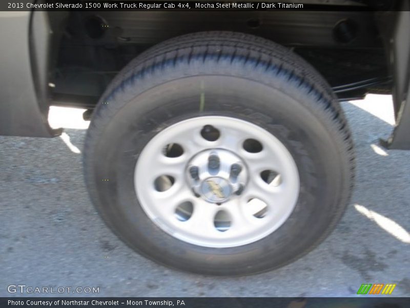 Mocha Steel Metallic / Dark Titanium 2013 Chevrolet Silverado 1500 Work Truck Regular Cab 4x4