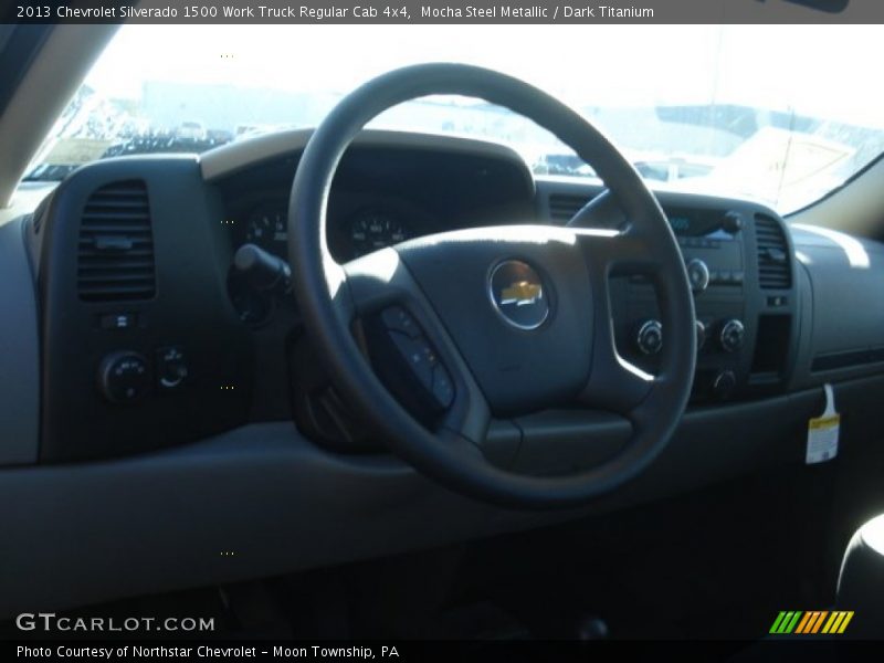 Mocha Steel Metallic / Dark Titanium 2013 Chevrolet Silverado 1500 Work Truck Regular Cab 4x4