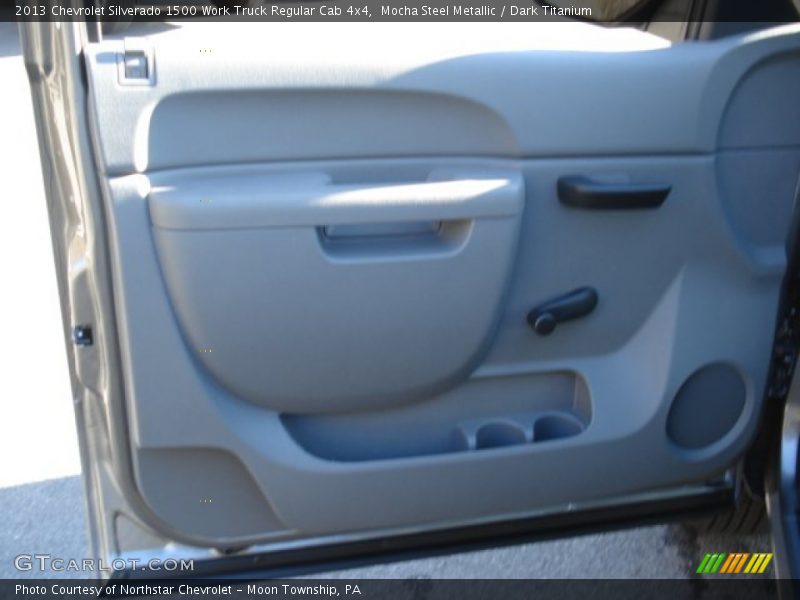 Mocha Steel Metallic / Dark Titanium 2013 Chevrolet Silverado 1500 Work Truck Regular Cab 4x4